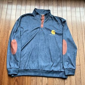 Carhartt long sleeve 1/4 button up shirt